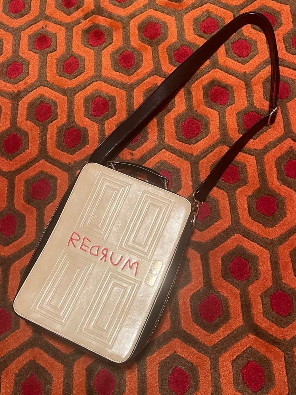 The shining Door Crossbody Bag with Red 'REDRUM' Detail horror overlook hotel